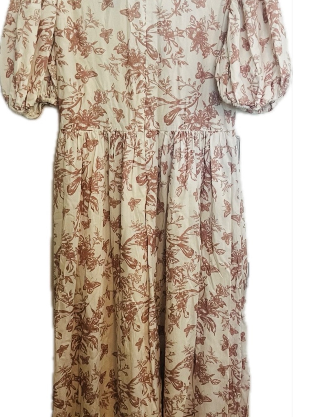 Ivy City Co. Odette Pink and cream midi/maxi dress; medium. - Picture 4 of 7